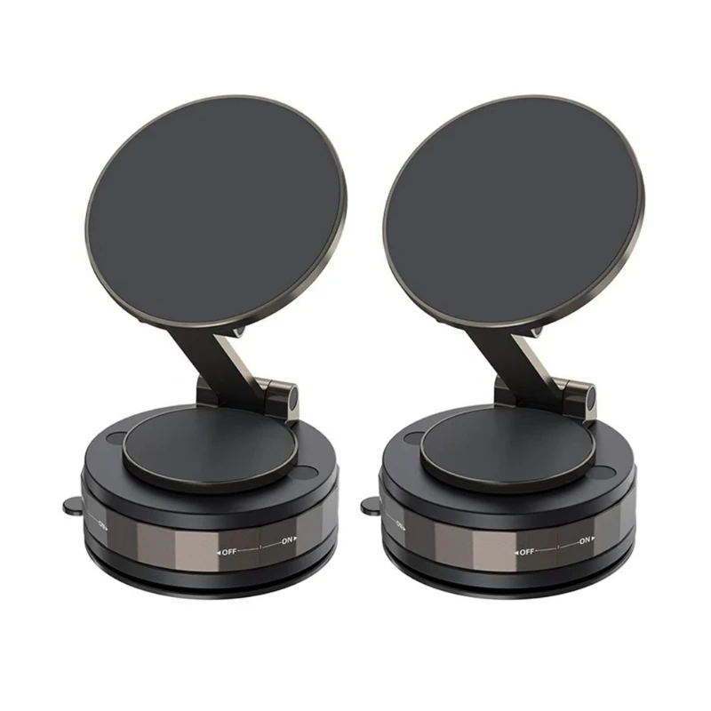 Shockproof Car Phone Holder with Vacuum Suction Base 360 Adjustable Arm Quick Fixing for Best Driving Visibility