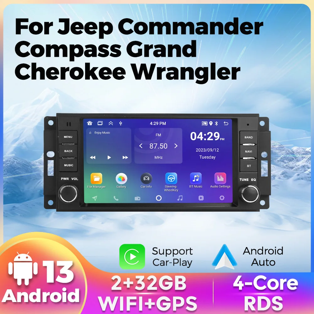 

HD Display Multiple UI Options Car MultiMedia Player Autoradio Navi WiFi GPS for JEEP Grand Cherokee Liberty Wrangler Chrysler
