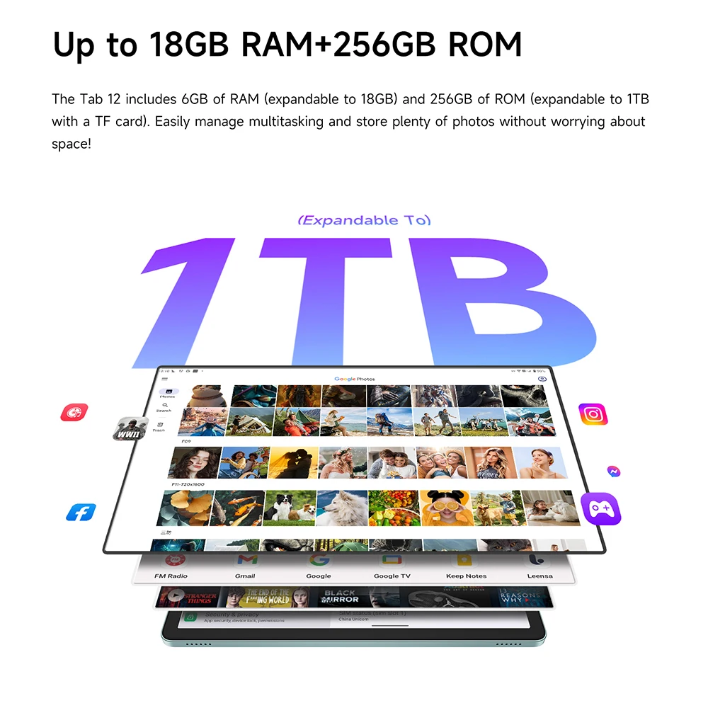 Fossibot Tab 12 ultra-thin Tablet 10.95