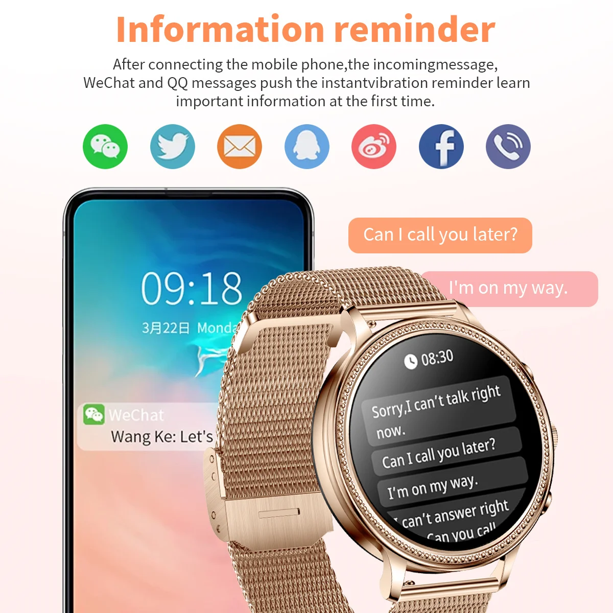 LIGE Women Smart Watches Ladies Smartwatch for Android HUAWEI Xiaomi Phone and iOS Apple iPhone Digital Watch Men Smart Bracelet