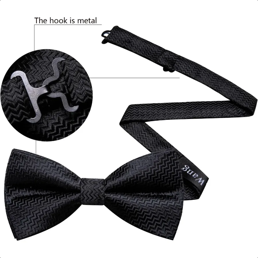 Barry.Wang полосатый галстук-бабочка с узором пейсли для мужчин, шелковый предварительно завязанный галстук-бабочка, карманные квадратные запонки, комплект для официальной свадьбы, выпускного вечера