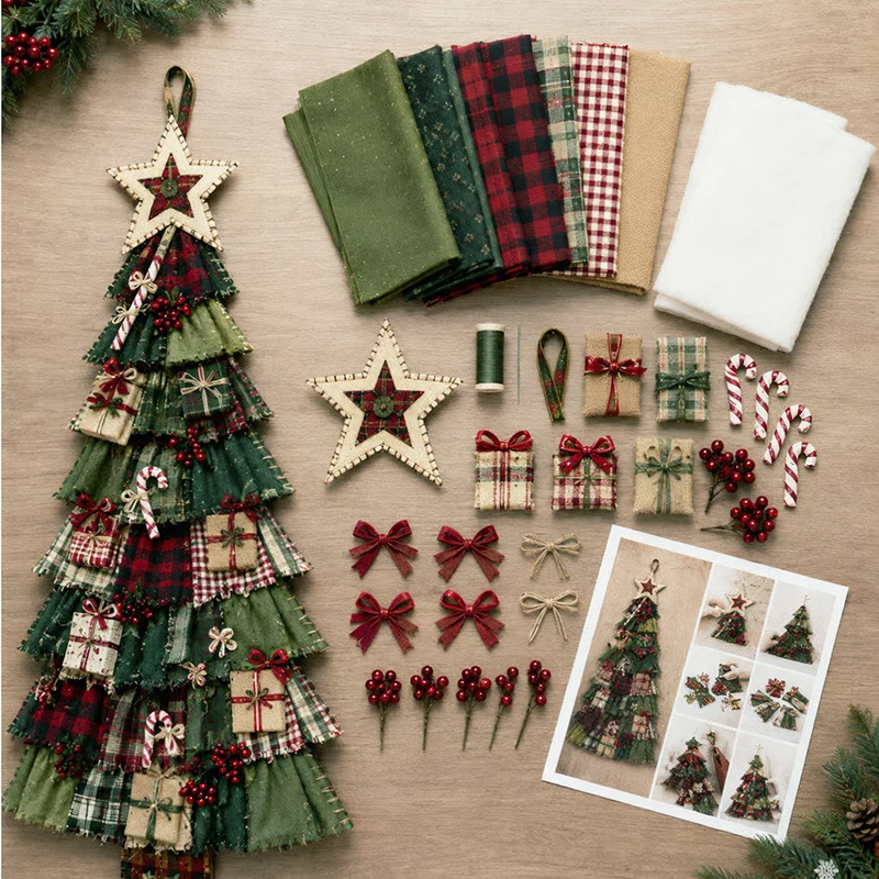 Patchwork Christmas Tree Kit 4