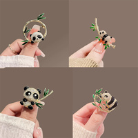 1Pc Exquisite And Cute Panda Brooch Party Daily Pairing With Trendy Women's Jewelry Accessories, Birthday And Graduation Gifts