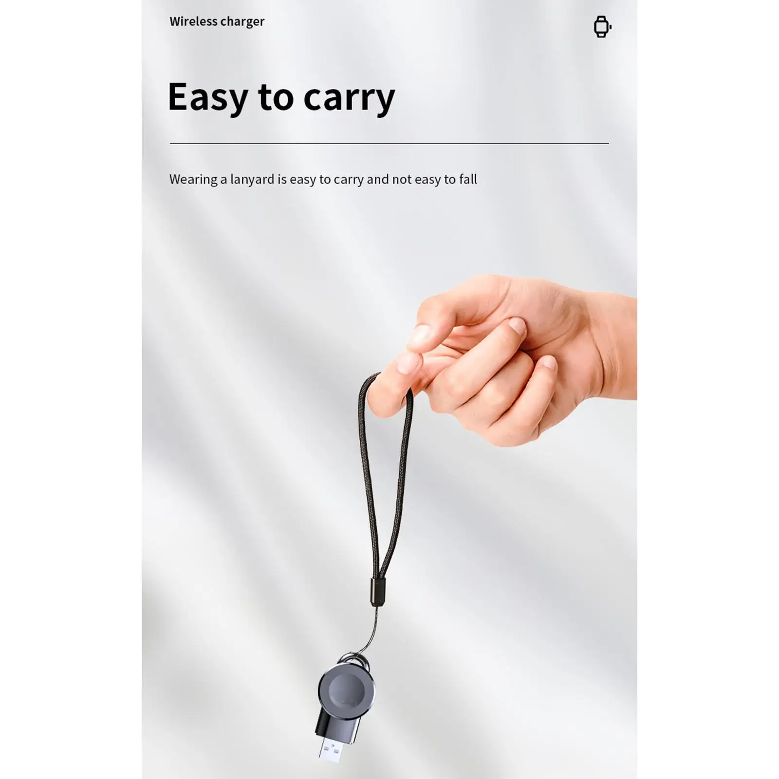 Wireless Watch Charging Station USB Magnetic Charger Cable Keychain Design for Apple Watch SE 6 5 4 3 2 1 Lightweight Outdoor - view 6