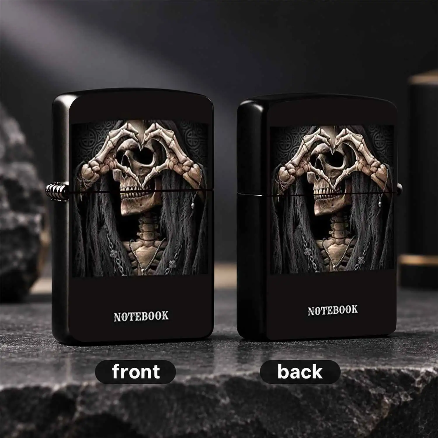 Creative Skeleton Heart Gesture Lighter Dark Aesthetic Portable Ignition Tool Daily Practical Carry-on Item Multi-scene Usable Unique Exquisite Gift For Friends And Gothic Style Enthusiasts  A Humorous And Interesting Lighter
