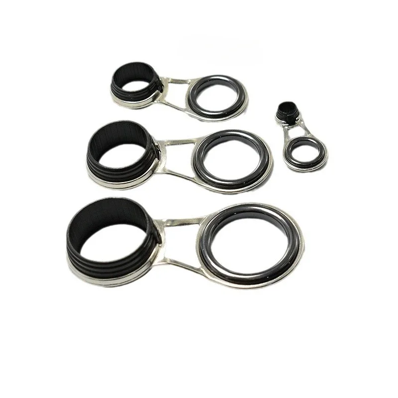 Fishing Rod Guide Ring Stainless Steel Guide Eye Ceramic Wire Ring Fishing Rod DIY Accessories