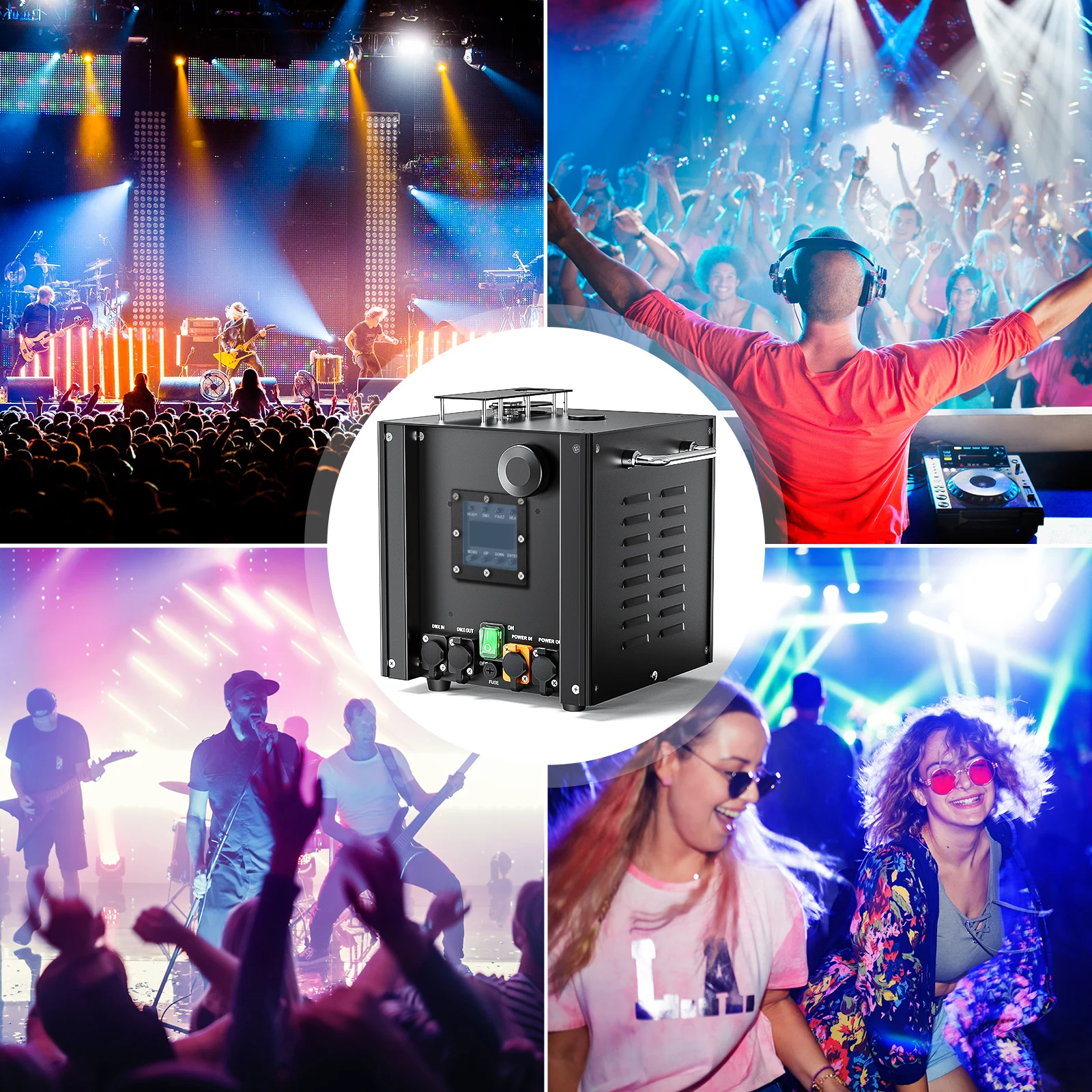 U\'King-máquina de pulverización electrónica con llama fría, resistente al agua, 700W, equipo de escenario, Control remoto DMX512 para espectáculo