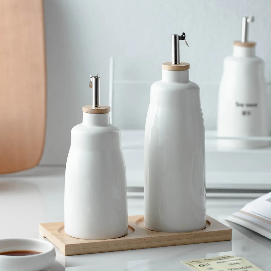 Kleine Ölflasche für die Haushaltsküche hängt nicht Öl aus Keramik, Sojasauce, Essig, Gewürzflasche, Küchenutensilien