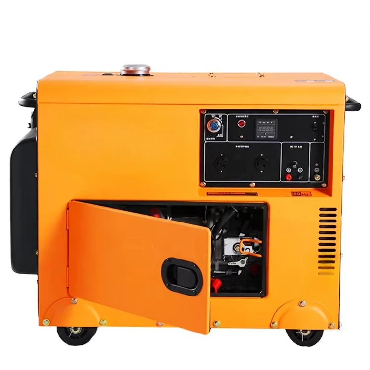 Silent 5000w 5kw 5kva Soundproof Professional Home Whole House Power Generator