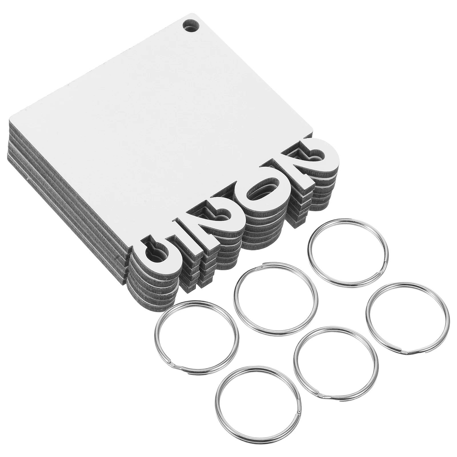 

6pcs Heat Transfer Keychains 2025 Graduation Blank Sublimation Photo Picture Diy Craft Decorations Customizable Keepsake