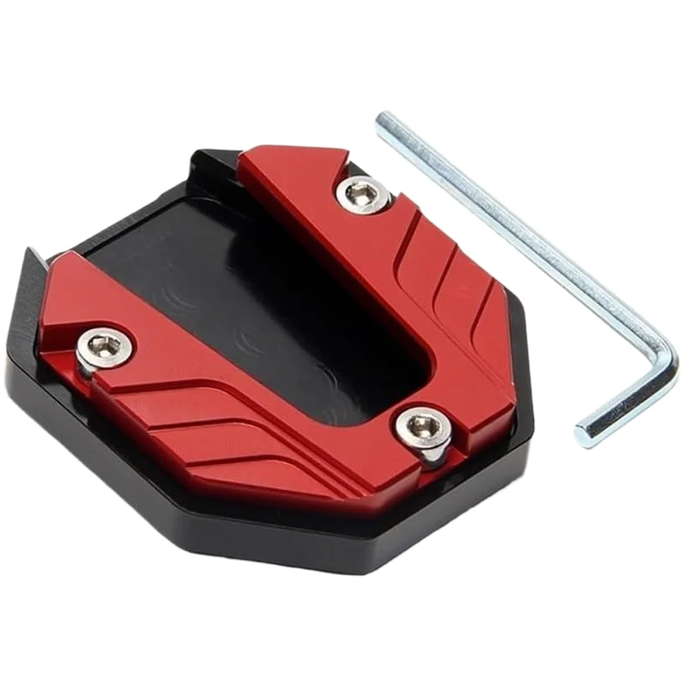 Fits Most Vehicles Kickstand Extension For Stable Parking Black Aluminum Alloy Construction Compact Dimensions