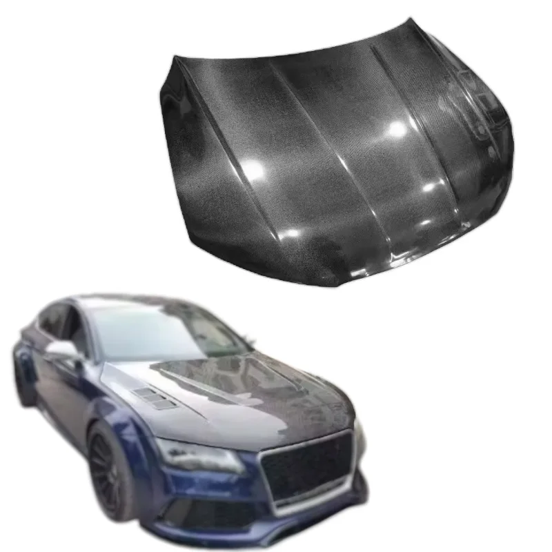 

For Audi A7 S7 Rs7 C7 2009 2010 2011 2012 2013 2014 2015 High Quality Carbon Fiber Engine Hood Body Kit