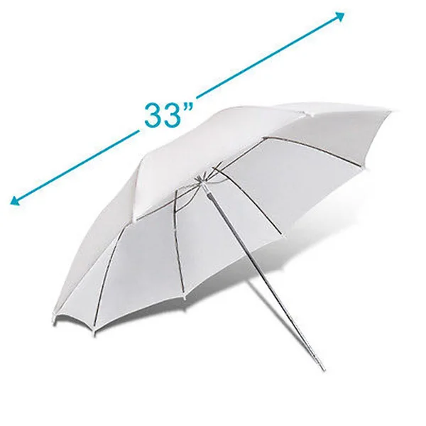 

2pcs Photography Translucent Flash Umbrella With Metal Plug Foldable Soft Lighting Lightweight Glare Free For