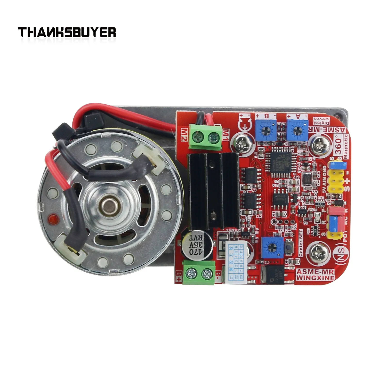 WINGXINE 300Kg.cm/400Kg.cm ASME-MR ASME-MRA180 110Kg.cm Series Digital Servo High Power 360° Magnetic Encoder Thickened Gearbox