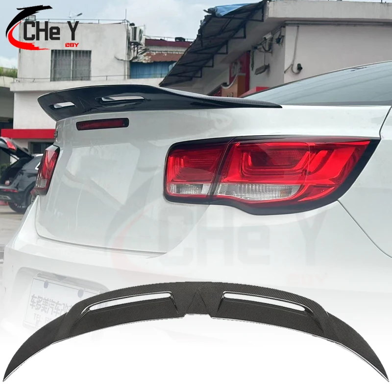 

Car Trunk Spoiler Carbon Fiber FRP Auto Rear Trunk Wing R Style Accessories Spoiler For Chevrolet Malibu 2012-2018