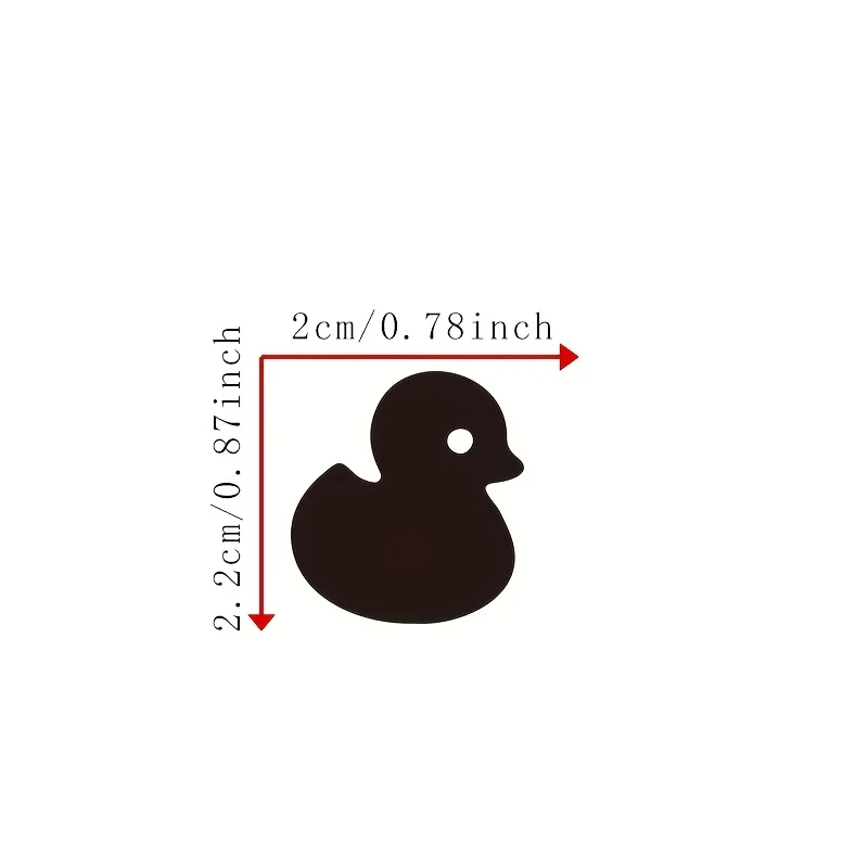 9Pcs/Set Cute Duck Car Button Stickers , Black & White Vinyl Decals for Vehicle Interior Decor