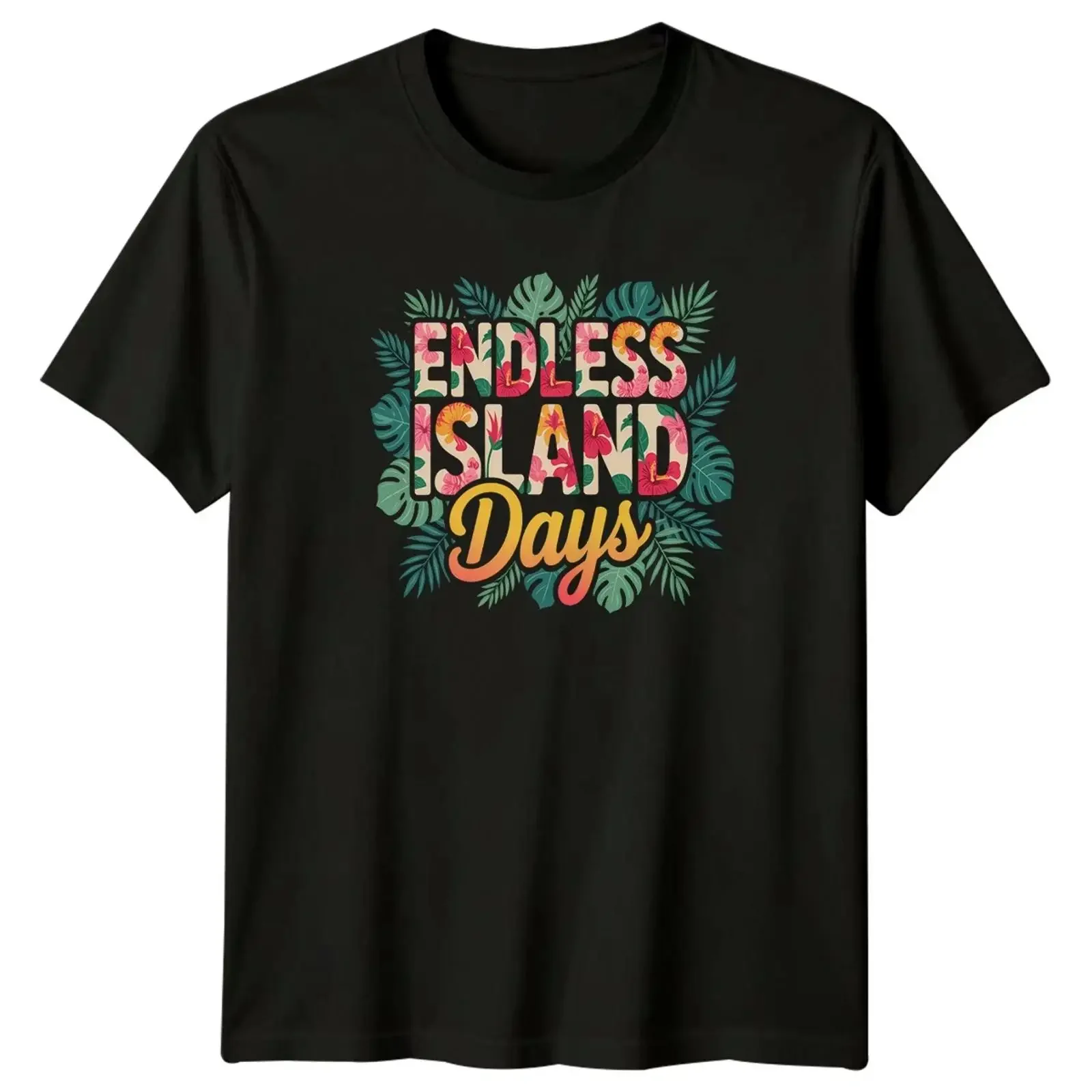 Endless Island Days T Shirt Tropical Beach Sommer Urlaub Geschenk für Sie und Ihn vintage Washed Versatile Comfortable fashion