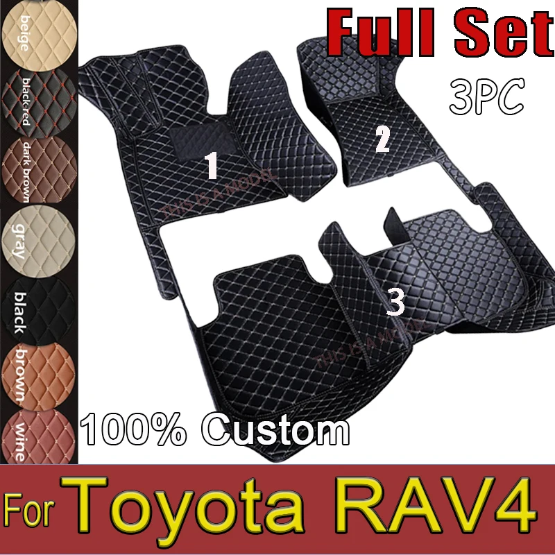 

Car Floor Mats For Toyota RAV4 Non-Hybrid 2013 2014 2015 2016 2017 2018 2019 Custom Auto Foot Pads Interior Accessories