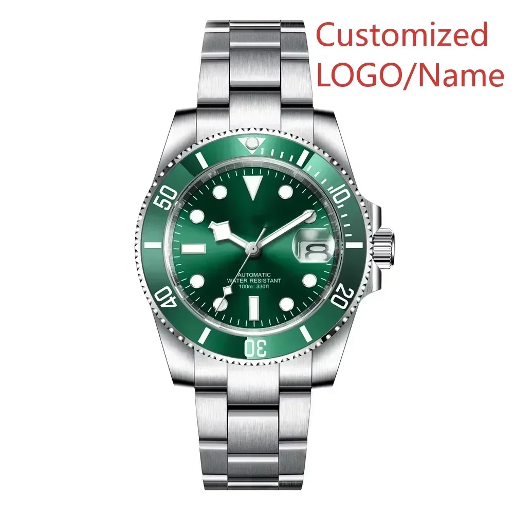 A88 Store  Men Automatic Mechanical Watch Waterproof Watches Ceramic Stainless Steel Rubber Sapphire Glass Customized
