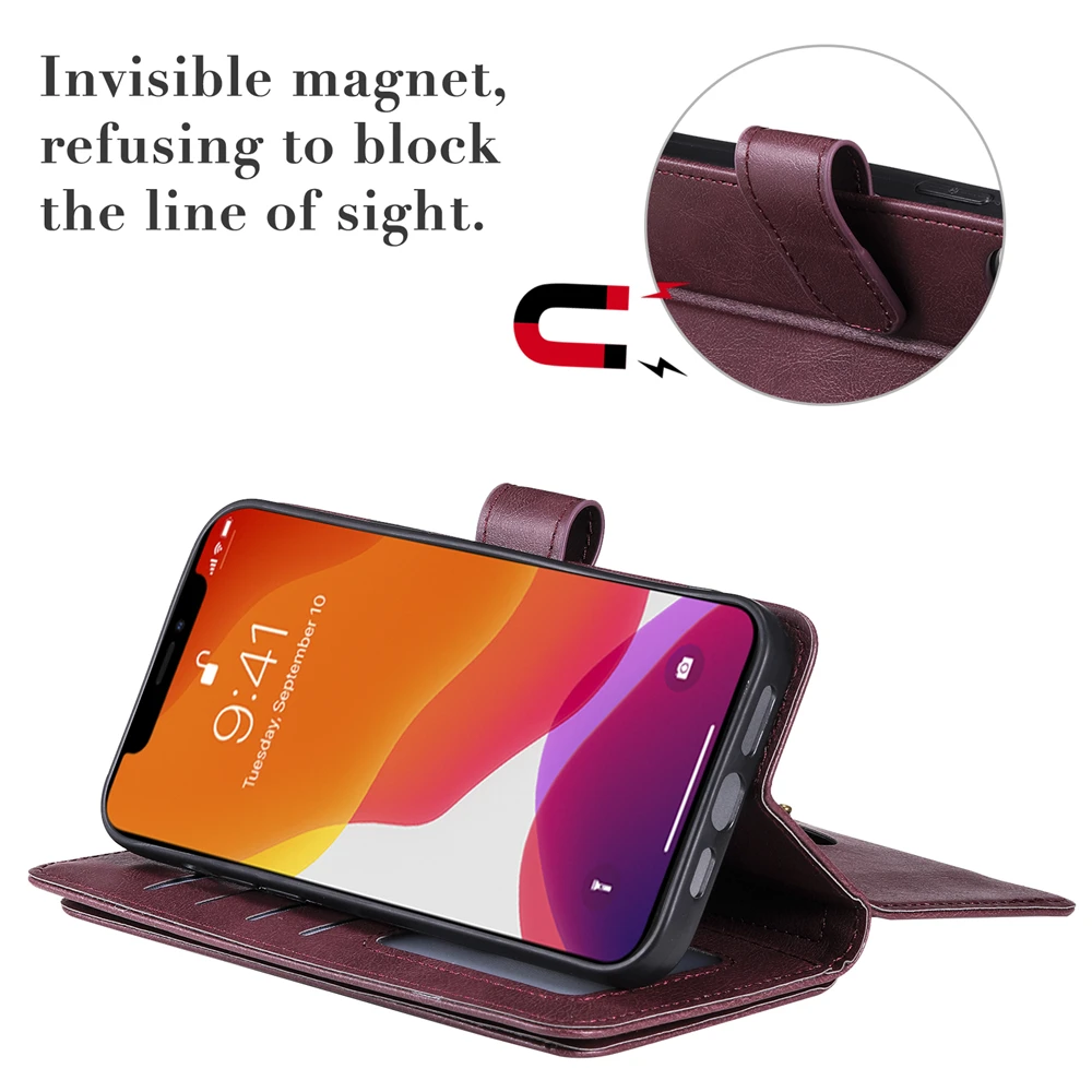 Étui à rabat de luxe uni pour Google Pixel 8, 7, 6 Pro, 7A, 4A, 8A, portefeuille en cuir, carte vintage, coque en TPU