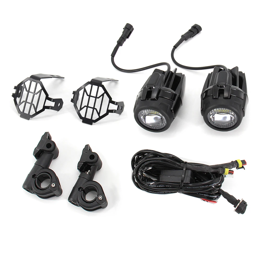 Dispositivo de iluminação para motocicleta, luzes de neblina para bmw r1200gs f800gs f700gs f650 k1600, acessórios led, kit de lâmpadas auxiliares de condução