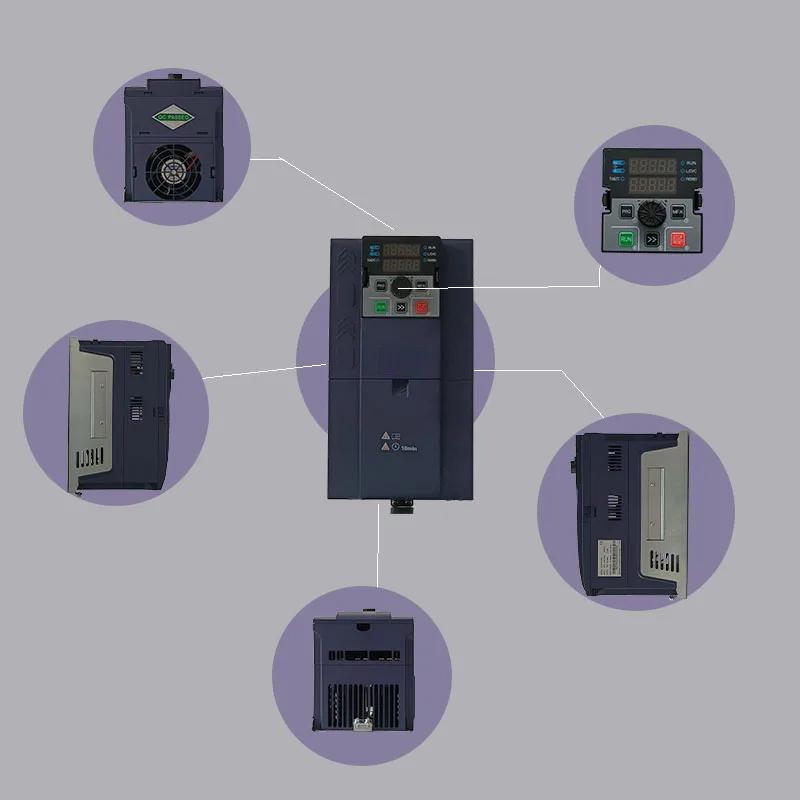 75 kW 100 PS PID-Steuerung 380 V ein-/dreiphasiger AC-Elektromotor-Drehzahlregler mit VFD-Wechselstromantrieb