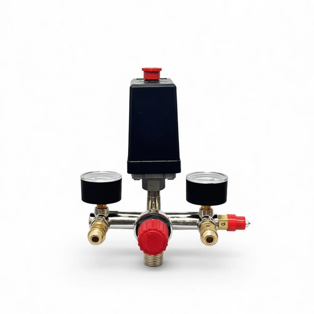 Pneumatic Flow Control Valve Bracket Assembly For ZY Air Compressor Pressure Switch Single Hole Replacement Component