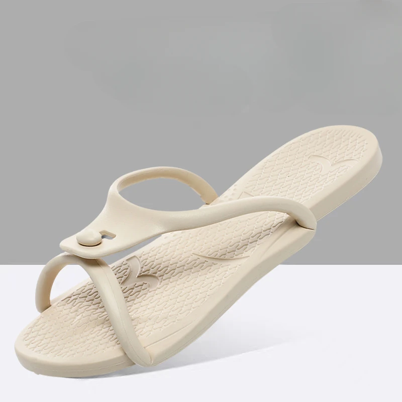 Zomer Opvouwbare Slippers Mannen Eva Slippers Vrouwen Reis Reis Draagbare Slippers Thuis Hotel Paar Badglijbanen Zachte Strandschoenen