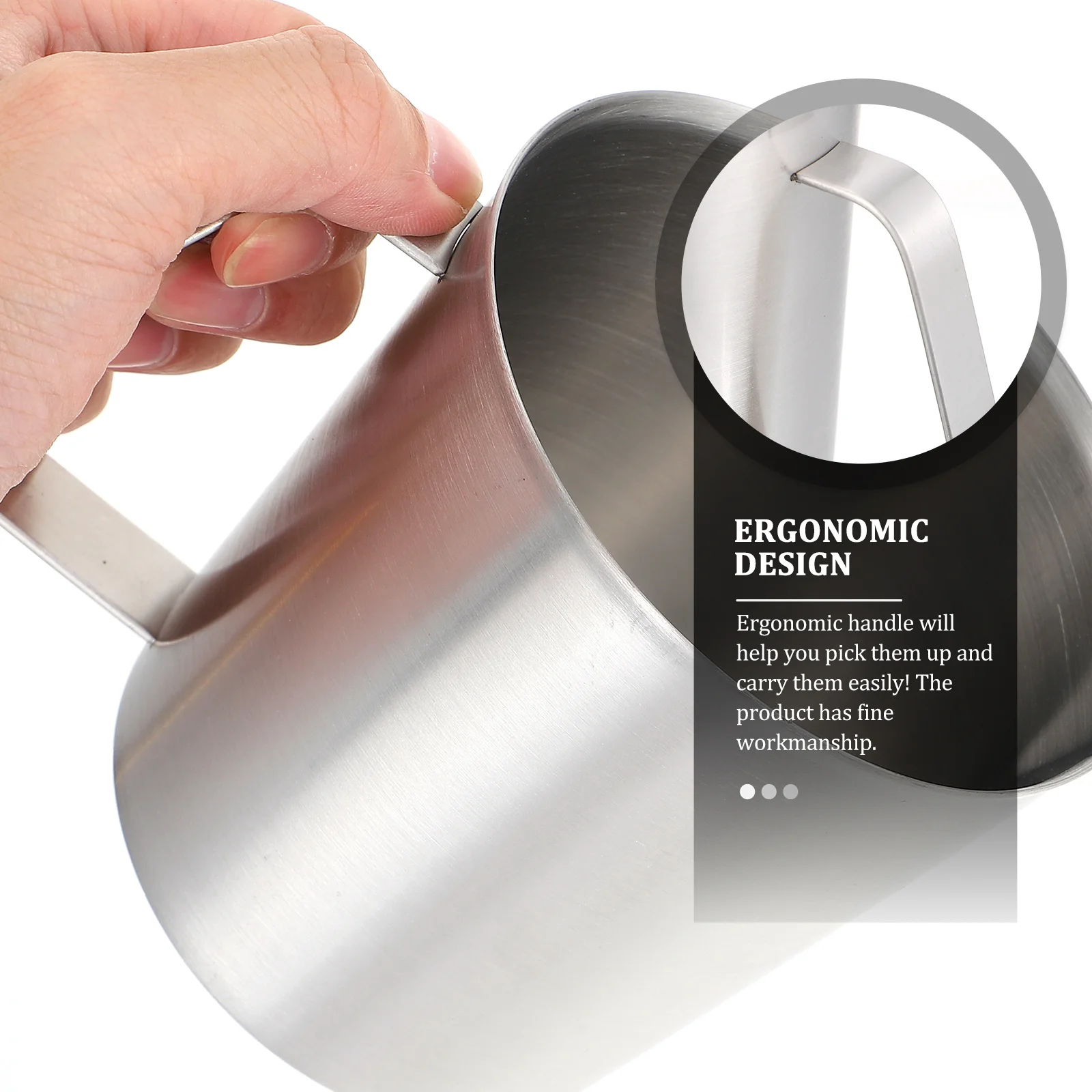 Taza de leche de acero inoxidable de 700Ml, jarra medidora de café para Latte Art, capuchino, herramienta de cocina para espumar, vaso graduado de Metal