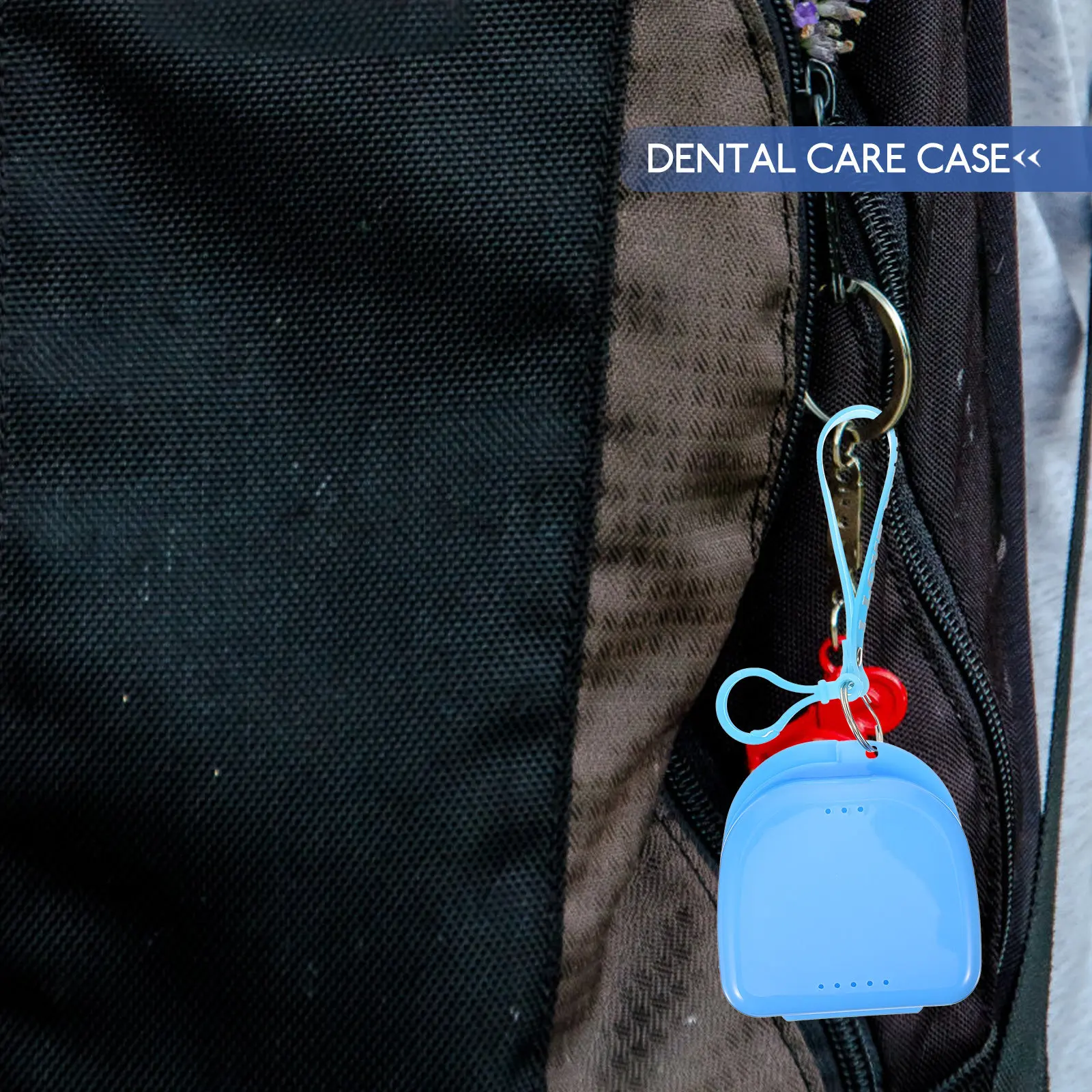 

Портативный футляр для ретейнеров и зубных протезов, легкий дорожный контейнер с застежкой для хранения и ухода за полостью рта