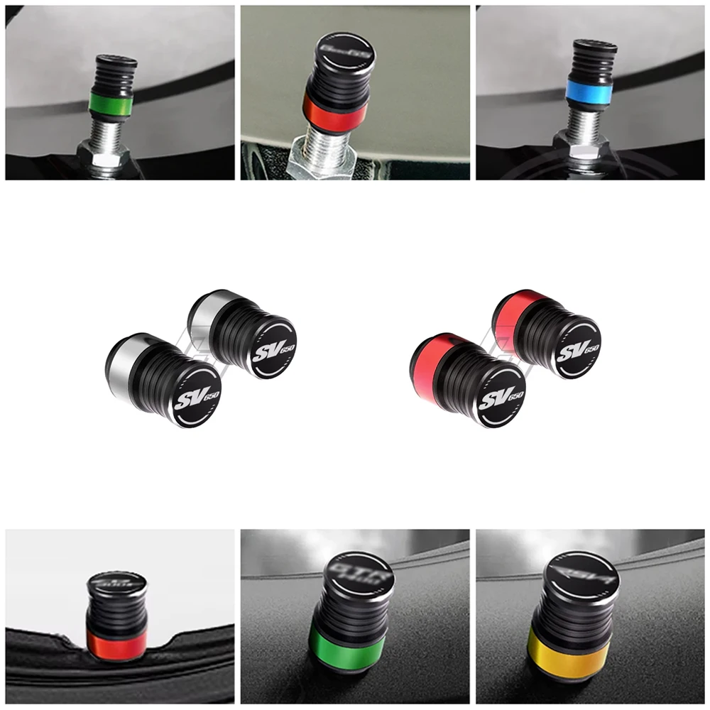 

Motorcycle wheel tire pressure valve cover Caps Covers Case for Suzuki SV650 SV650X SV 650