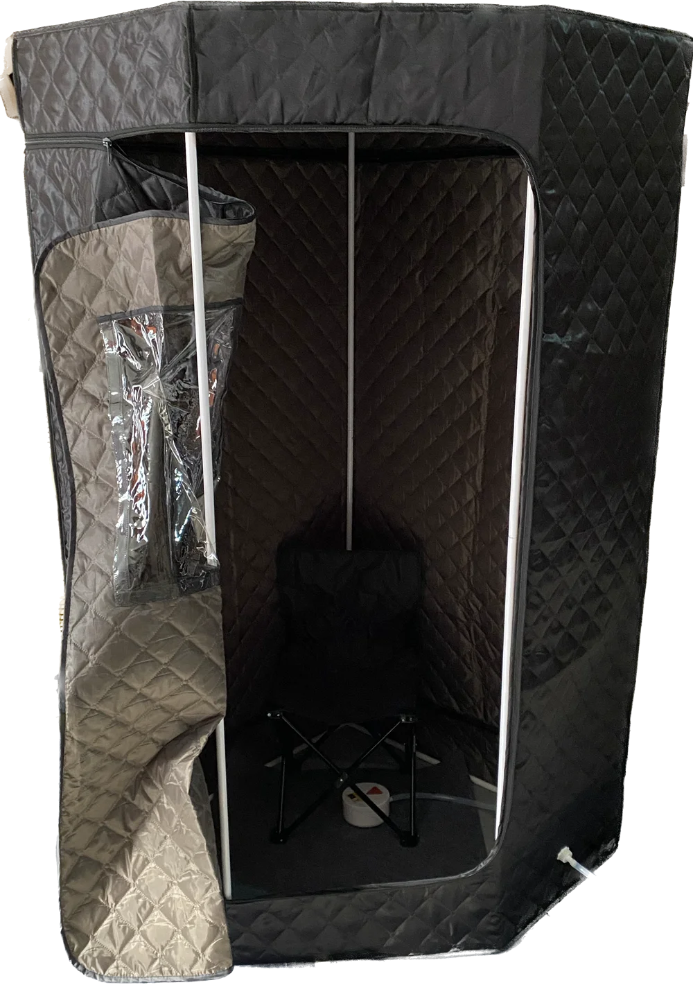 Imagem -04 - Barraca de Sauna a Vapor de Corpo Inteiro Tubulação de Apoio Não Incluir Gerador de Vapor Novo Design Preço de Fábrica Aço Inoxidável