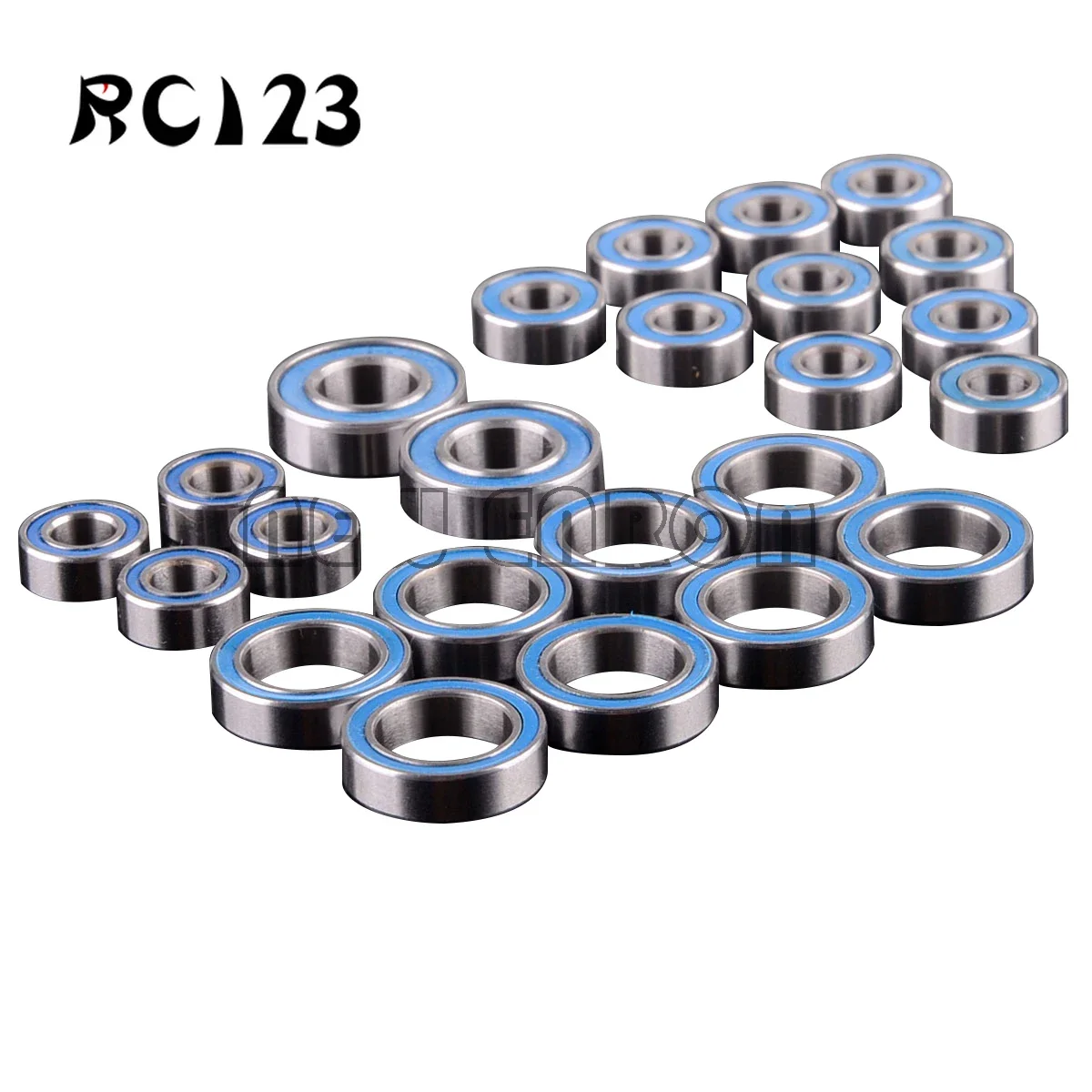 24Pcs Metric Blue Rubber Sealed on Two Sides Ball Bearing KIT FOR RC Axial Racing SCX10 ACER 52100 Chrome Steel Car Accessories