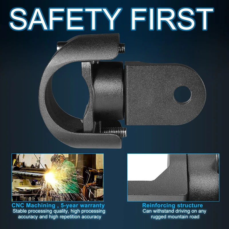 1 قطعة UTV RGB سوط ضوء تصاعد قوس 5.4*1.9 بوصة صالح ل 1.5*2.0 بوصة أنبوب/قفص الوفير للطرق الوعرة ، لاقط ، ATV ، دراجة نارية