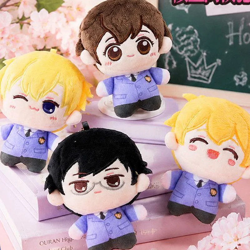Kawaii Ouran High School Host Club Plush Keychain Cartoon Fujioka Haruhi Plush Stuffed Doll Peripheral Backpack Decoration Gift