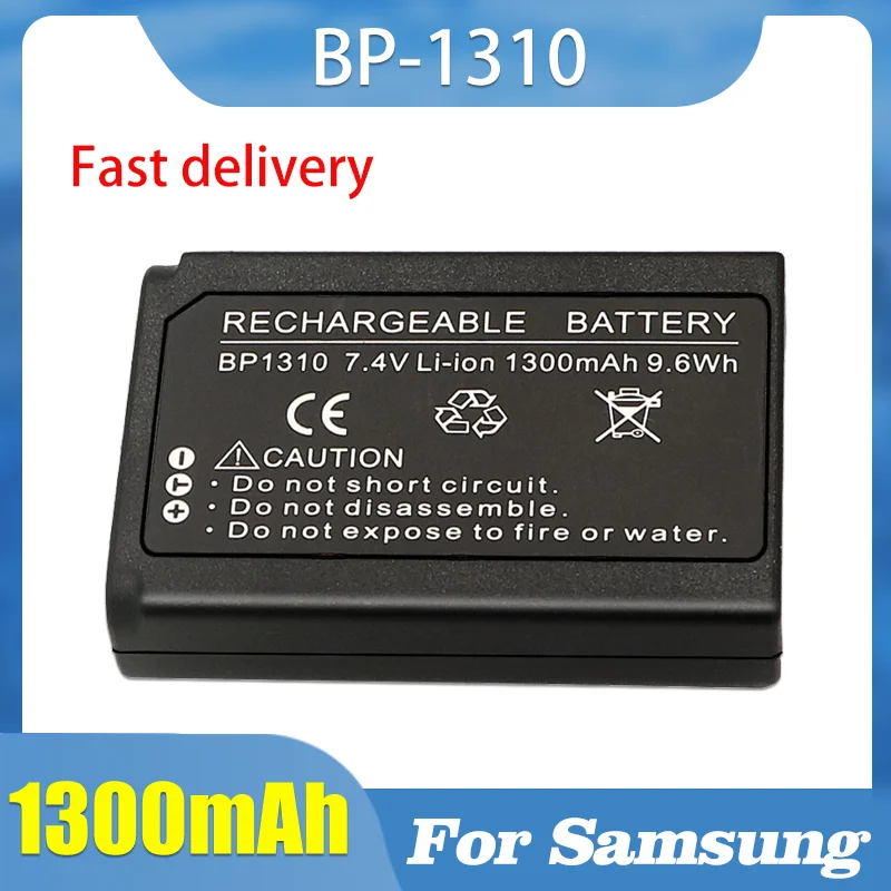 7.4V 1300mAh BP-1310 BP1310 BP BP1310 Battery and Charger for Samsung Digital Cameras for NX10 NX11 NX100