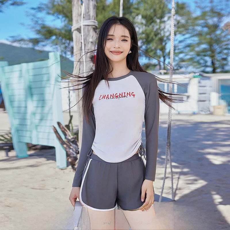 

Женский консервативный костюм для снорклинга и дайвинга больших размеров с длинными рукавами, для защиты от медуз