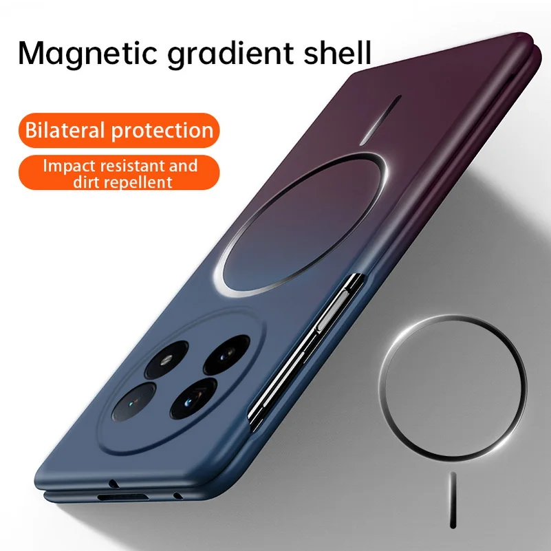 Image of Zarte und hautfreundliche, stark magnetische Handyhülle mit Farbverlauf für Vivo X Fold 5 X Fold 3 Pro Fold3 Slim Protect Cover