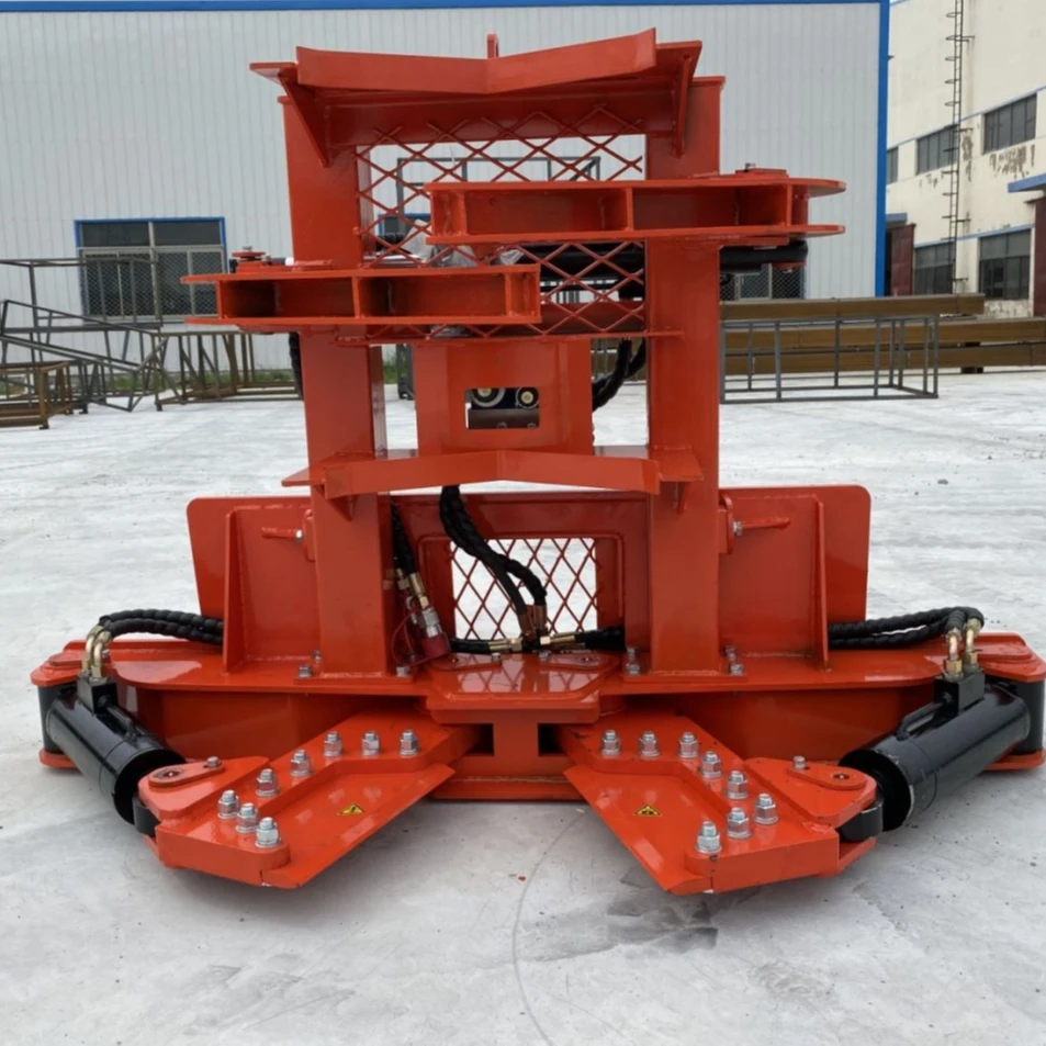 2025 Attrezzatura per la pulizia del terreno con cesoie per alberi forestali in stock all'estero per pale compatte