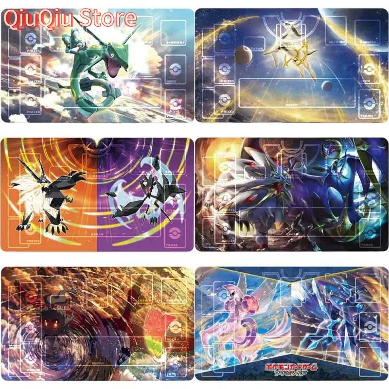

Pokemon Ptcg Card Pad Lugia Regidrago Rayquaza Duraludon Anime Game Characters 600X350MM Single Player Battle Disk Cards Mat