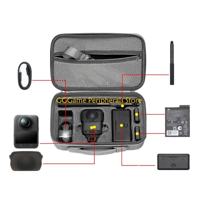 

U55B Travel Case Protective Organizers for 360 Camera, AntiScratch Storage Case