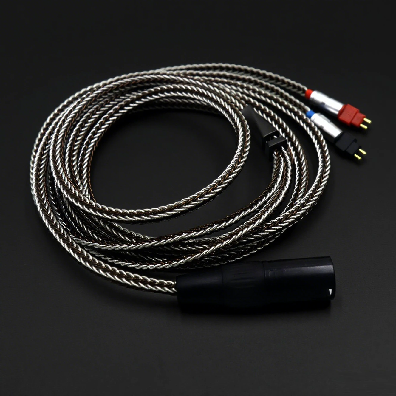 HiFi 16 Core Single Crystal Copper + Pure Silver Earphone Cable For Sennheiser HD580 HD600 HD650 hd545 hd565 hd535 HD660S HD6XX