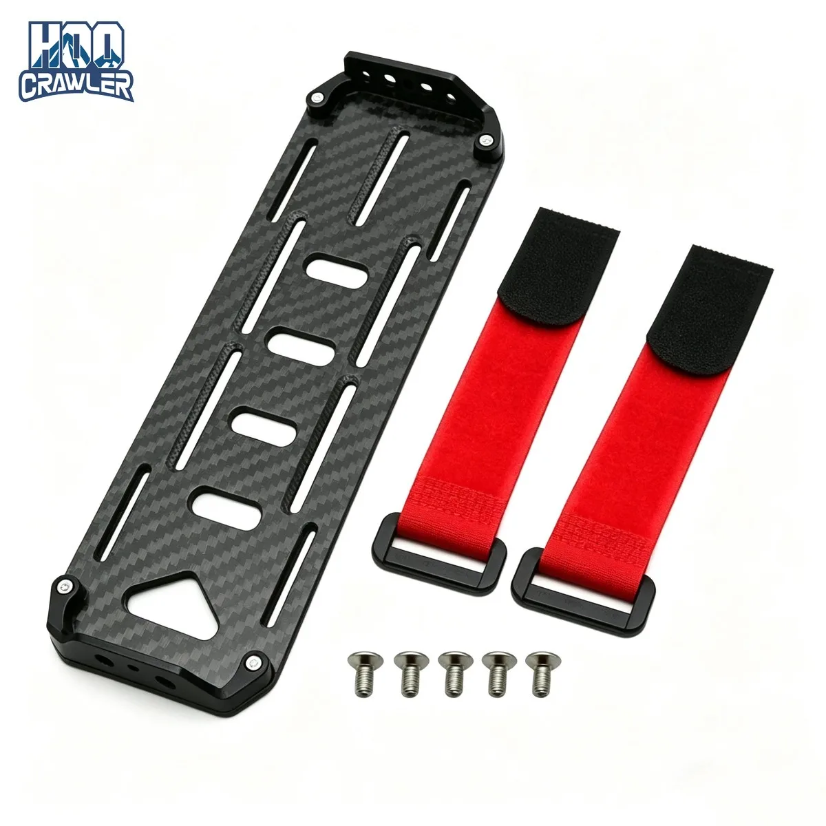 Placa de Montaje de Batería de Fibra de Carbono Negra para Coche RC, Escala 1:10, Coches RC Crawler Axial SCX10 CC01 F350 D90, Pieza de Repuesto para Modelo RC4WD