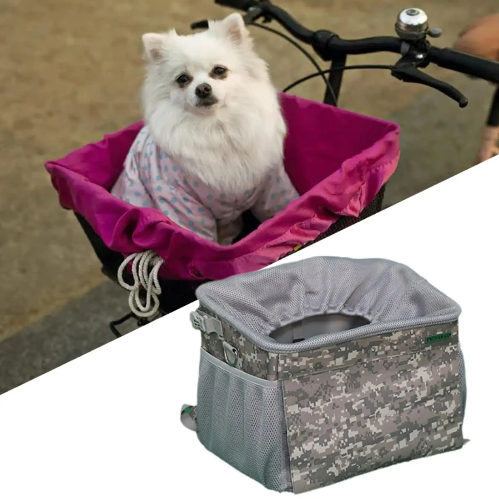 

Dog Bike Basket Bag Pet Hiking Backpack Ventilated Pet Carrier Backpack Pet Carry Bag Pet Travel Bag for Doggy Dogs Kitten