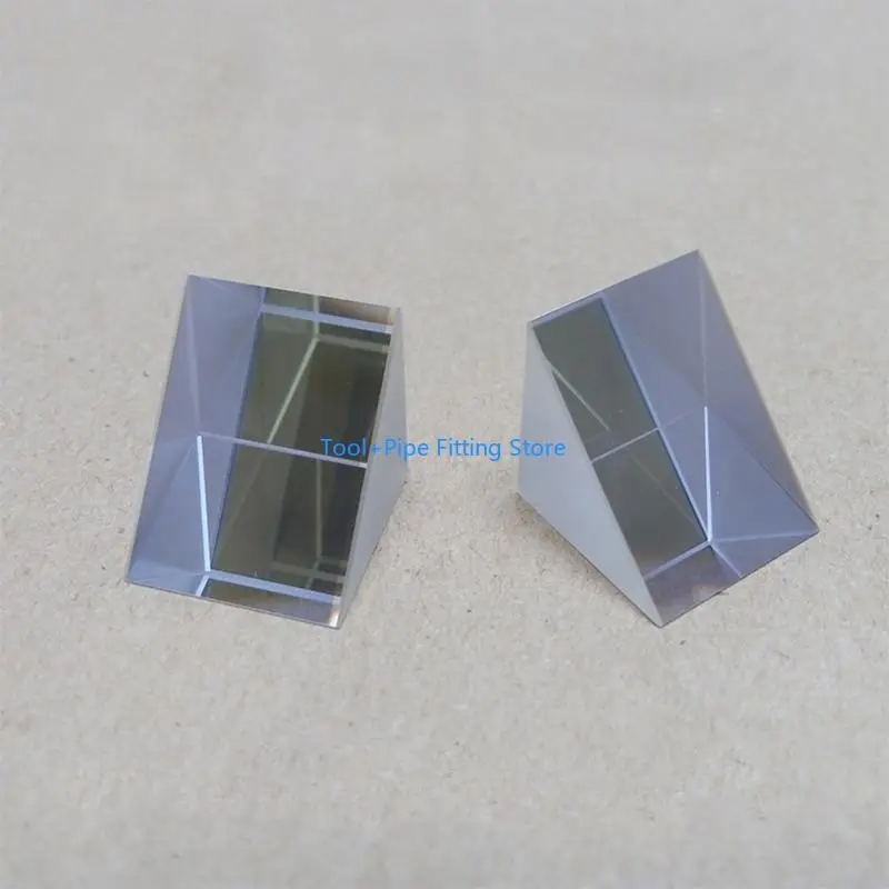 F92B Optics Experied Glass Triangular Prism Physics Teaching Light Spectrum Tool