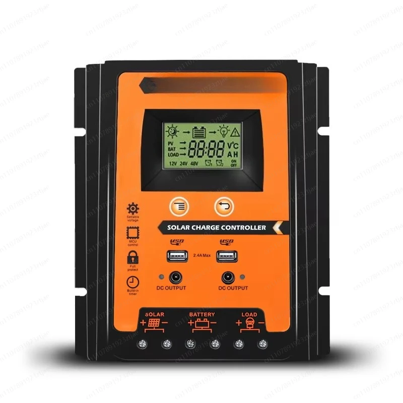 Auto Solar Charge Controller Custom 12V/24V High-Power 70A Solar Photovoltaic Power Generation System PWM 30A
