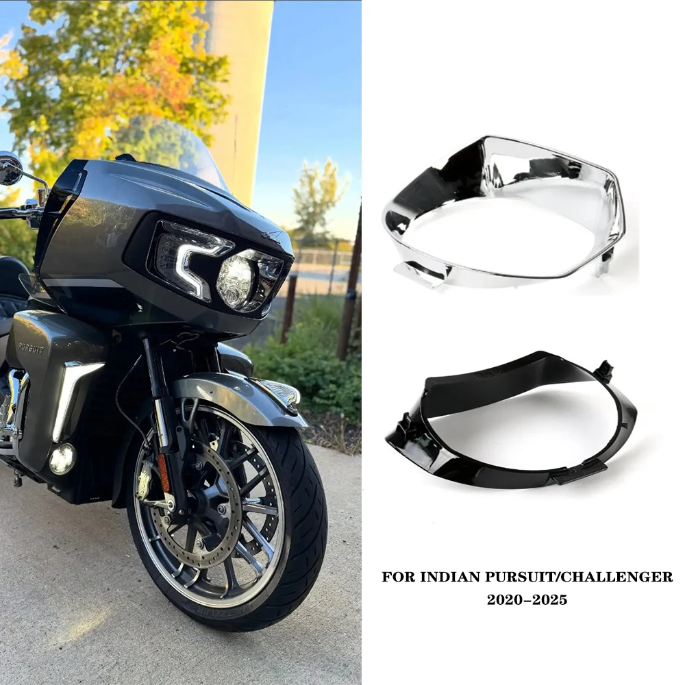 

Для индийского мотоцикла Pursuit/Challenger, передняя центральная рамка для фар, черный сменный аксессуар из АБС-пластика, простая установка на заказ