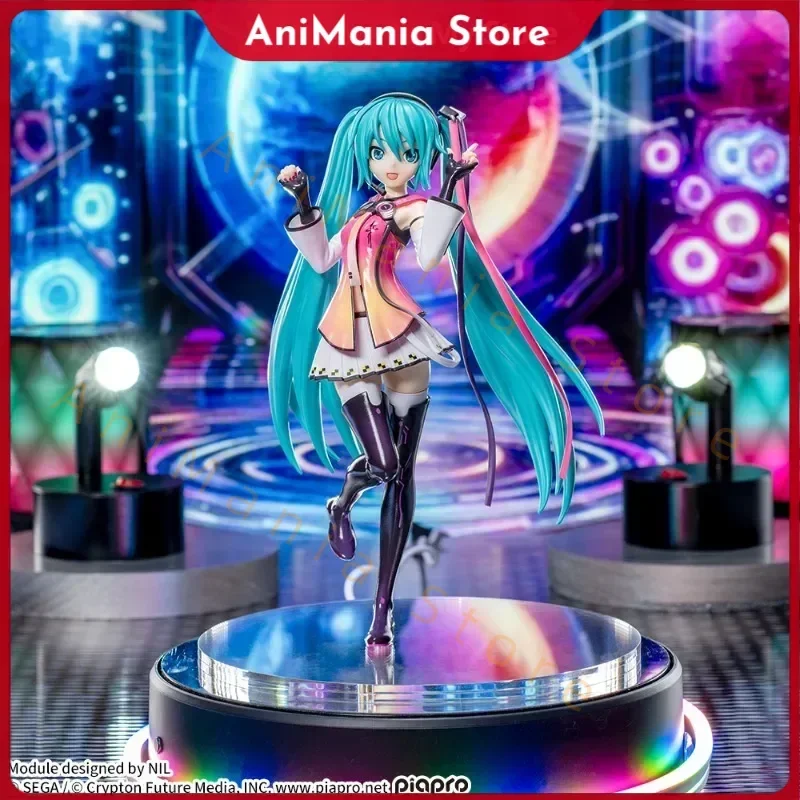セガオリジナル本物のボーカロイド初音ミクプロジェクト歌姫メガ-39-のルミナスタスター歌手-18-センチメートル模型玩具フィギュアかわいいクリスマスギフト