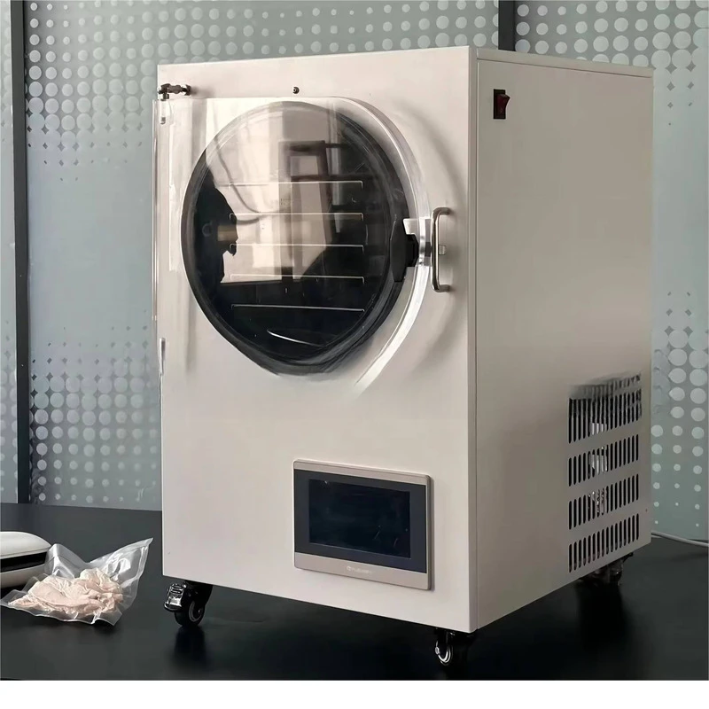 VBJX 10 كجم 40 كجم 50 كجم تجاري أوتوماتيكي بالكامل من الفولاذ المقاوم للصدأ مجفف تجميد صغير محمول