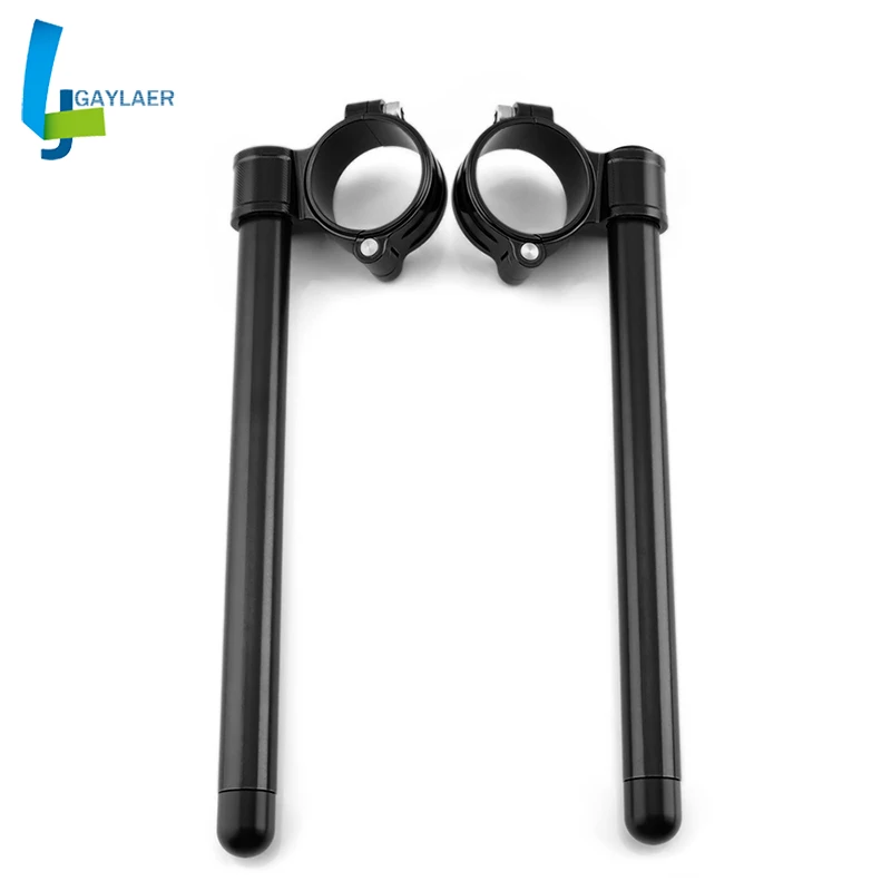 Motorcycle Handlebar CNC 33 35 37 41 43 45 47 48 50 51 53 54 55 mm Clip On Ons Fork Handlebars Adjustable Clamp Cafe Racer